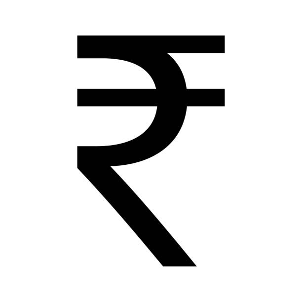 Isolated vector symbol, Indian Rupee
