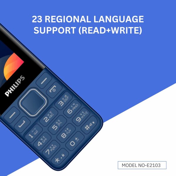 Philips All-New E2103 Sleek & Stylish Keypad Mobile