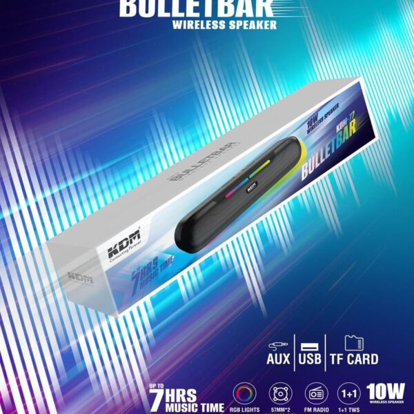 KDM Bullet bar bluetooth speaker